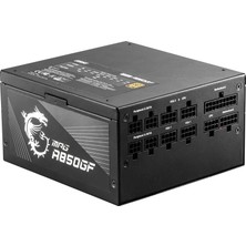 MSI MPG A850GF 850W 80+ Gold ATX Power Supply Modüler Kablo Çıkışı ile Yüksek Verimlilik