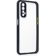 isiltikidsmoda Realme 7 Kılıf Miami Şeffaf Silikon - Lacivert