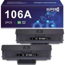 Afset Mfp 135A 135W 135R 137FNW Lazer 107A 107R Için 106A W1106A Uyumlu Toner (Çipli)