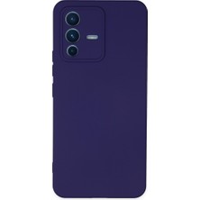 Bezos V23 5g Kılıf Nano Içi Kadife Silikon - Mor