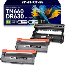 Afset TN2305/2355 Muadil HL-L2300D L2540DW L2320D L2360DW L2380DW L2700DW (Black, 3-Pack) Dram+Toner