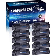 Afset Q2612A Toner 1010/ 1012/1018/ 1020/ 1022/ 1022N/ 3015/ 3030/ 3050/ 3052/ 3055/ M1319F, (10X Black)