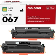 Afset CRG-067 Siyah Muadil Toner 2 Adet | LBP633CDW LBP632CDW LBP631CW MF651CW MF653CDW MF655CDW