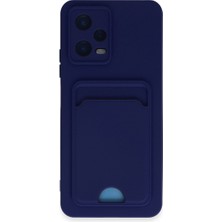isiltikidsmoda Poco X5 5g Kılıf Kelvin Kartvizitli Silikon - Lacivert