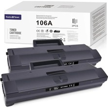 Afset 106A W1106A[ÇİPLİ] Toner Cartridge To Laser 107A 107W 107R Mfp 135A 135W 135R 137FNW 2xblack