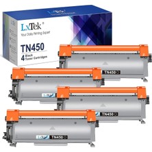 Afset TN450 MFC-7360N DCP-7065DN Fax 2840 2940 MFC-7860DW MFC-7460DN HL-2270DW MFC7240(BLACK, 4 Pack