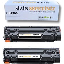 Afset Hp Laserjet 1120 Uyumlu Toner Hp 36A / Hp CB436A Toner 2 Adet