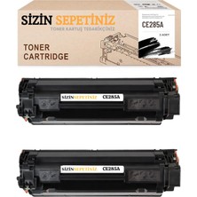 Afset P1102W 1102W M1212NF Mfp P1109W M1210 P1102W Muadil Toner 2 Adet