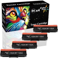 Afset 106A W1106A Muadil Toner – 107A 107W 135A 135W 137FNW Uyumlu 4ADET