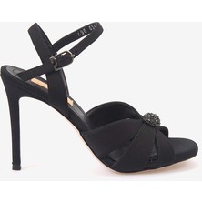 Hawen Angels Kadın Zarif Bilekten Bantlı Saten 12,5cm Ince Topuklu Gece & Abiye Ayakkabı 6564-249-V1