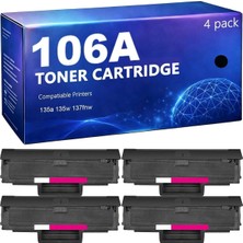 Afset 106XL 5000 Sayfa Yuksek Kapasite 107W/135W/137FNW (5K)-(W1106XXL) Chıpli Mono Toner