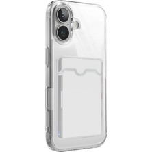 Bezos iPhone 17 Kart Şeffaf Silikon - Şeffaf