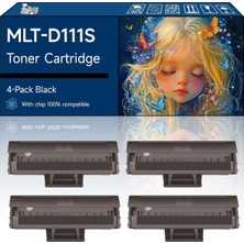 Afset MLT-D111S Xpress SL-M2020W SL-M2070FW SL-M2070W M2020 M2024W M2026W Printers (4 Pack Black)