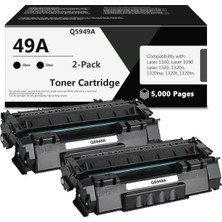 Afset 49A Q5949A 53A Q7553A 1320N 3390 1160 1320TN 1320NW 3392 P2015 P2015DN (Black, 2-Pack)