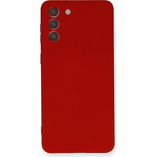 isiltikidsmoda Galaxy S21 Plus Kılıf Nano Içi Kadife Silikon - Kırmızı