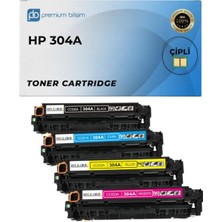 Afset 304A Muadil Toner Seti - Color CP2025,CM2320FXI MFP,CM2320NF MFP,CM2320N Mfp; CP2025DN,CP2025N