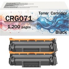 Afset Çipli CRG071 For LBP122DW MF273DW MF275DW LBP122 LBP120 MF270 MF272DW (2pack, Black)