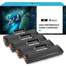 Afset 106A Çipli Laser Mfp 107A 107W 135A 135W 137FNW (Black, 4-Pack)
