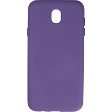isiltikidsmoda Galaxy J7 Pro / J730 Kılıf Nano Içi Kadife Silikon - Mor