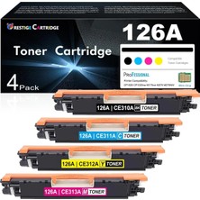 Afset CE310A Laserjet CP1025 CP1025NW,PRO 100 Color Mfp M175NW M275 M275NW (Black, Cyan, Magenta, Yellow)