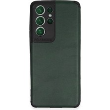 isiltikidsmoda Galaxy S21 Ultra Kılıf Loop Deri Silikon - Yeşil
