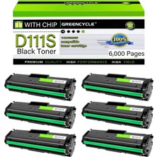 Afset D111S Xpress SL-M2020W M2070FW M2070W M2024W Printer(6 Pack, Black)