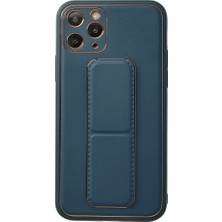 isiltikidsmoda iPhone 11 Pro Kılıf Coco Deri Standlı Kapak - Mavi