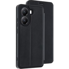 Bezos Poco X7 Pro Kılıf Flip Cover - Siyah
