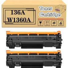 Afset 136A W1360A Toner Cartridges For M211DW Mfp M236SDW Printers, High Yield 1,150 Pages 2 Pcs
