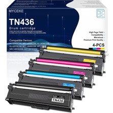 Afset TN466 Muadil HL-L8360CDW HL-L8260CDW MFC-L8900CDW MFC-L8690CDW (4 Pack,black Cyan Magenta Yellow)