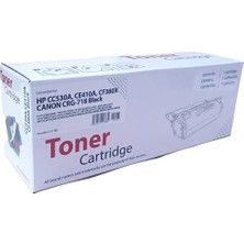 Afset CC-530A/410A/380 Siyah Muadil Toner (Canon 718)