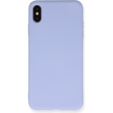 isiltikidsmoda iPhone Xs Max Kılıf Nano Içi Kadife Silikon - Lila