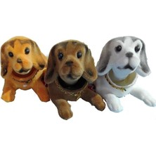 Depo Garaj 3 Kafa Sallayan Köpek Araç Içi Aksesuar 17X9X7 cm Kadife Dış Kaplama Farklı Renklerde