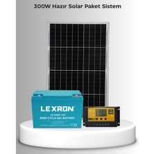 SB Solar 300W Hazır Solar Paket Sistem | Telefon + Aydınlatma + Kamp Kullanımı