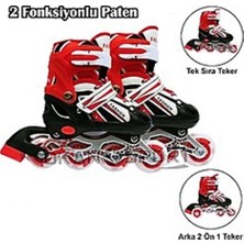 Burak Sports Paten Seti Ayarlanabilir-(31-34) Kırmızı