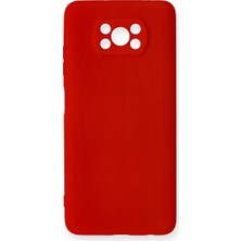 isiltikidsmoda Pocophone X3 Kılıf Nano Içi Kadife Silikon - Kırmızı