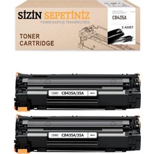 Afset Laserjet P1005 Uyumlu CB435A Toner 2 Adet Siyah Muadil Ofis ve Ev Kullanımına Uygun
