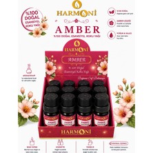 Harmoni Amber Esansiyel Uçucu Koku 10ML 12'li Stant Difüzör Esansı Buhurdanlık Yağı ve Oda Kokusu