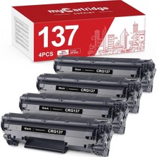 Afset CRG137 - CRG737 Siyah Toner Cartridge Use With MF232W MF240 D570 MF216N LBP151DW Printer (4 Adet)