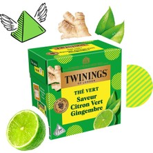 Twinings Misket Limonu ve Zencefil Aromalı Yeşil Çay 20 Bardak Poşet