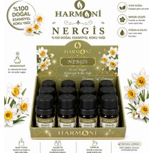 Harmoni Nergis Çiçeği Esansiyel Uçucu Koku 10ML 12'li Stant Difüzör Esansı Buhurdanlık Yağı ve Oda Kokusu