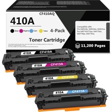 Afset CF410A CF411A CF412A CF413A, Mfp M477FNW M477FDW M477FDN M452DN M452NW, (Black Cyan Yellow Magenta)