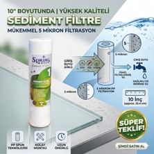 Spring Water Yaprak Filtre 10inc 5 Mikron