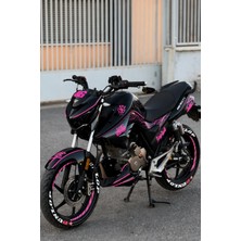 Banxtre Mondial Drift-L Için 33 Parça Pembe Komple Sticker Seti