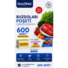 Rulopak Buzdolabı Poşeti 12'li 600 Adet