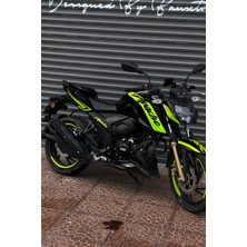 Banxtre Tvs Apache Rtr Için Neon Sarı Renk Komple Sticker Seti