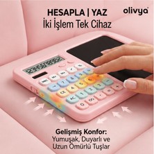 Olivya  LCD Yazı Tabletli Hesap Makinesi - Kalemli Dijital Not Defteri ve Hesap Makinesi 2 Si 1 Arada Pinterest
