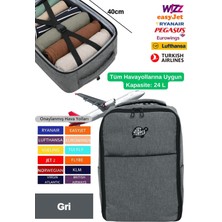 Jet Turtle Seyahat Sırt Çantası 40CM 40X25X15 cm Pegasus, Wizz Air, Ryanair, El Valizi Koltuk Altı Valizi