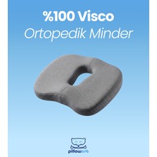 Pillowart Visko Ortopedik Oturma Minderi – Ofis, Araç ve Ev Kullanımına Uygun Destek
