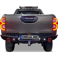 Omsa Toyota Hilux Dakar Çelik Arka Tampon Ledli Sensörlü 2020 ve Sonrası